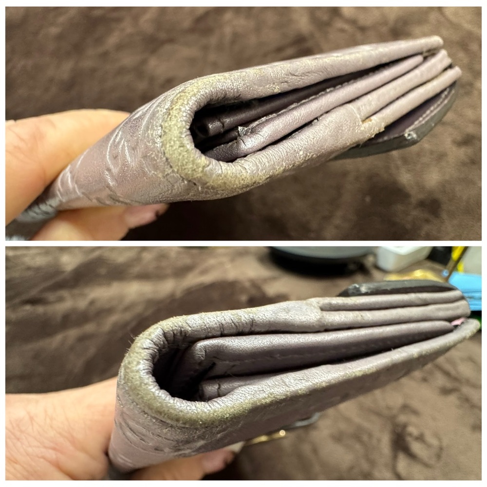 Gucci Women's Metallic Pink calf leather Wallet EUC - Picture 9 of 10